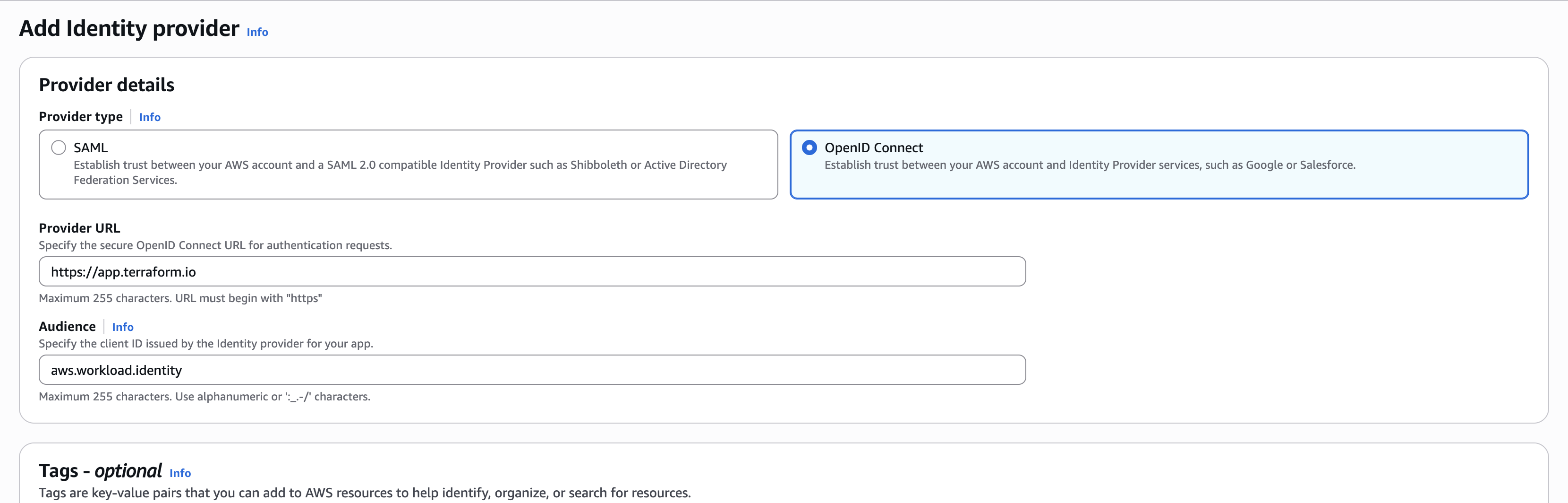 OIDC Provider Configuration