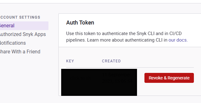 Generate Auth Token